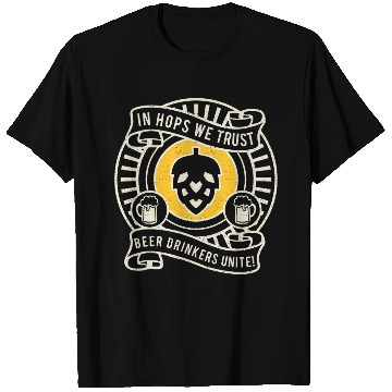 Discover Beer "In Hops We Trust" Beer Lover Gift T Shirts