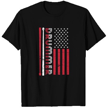 Discover Us Flag Drummer T Shirts