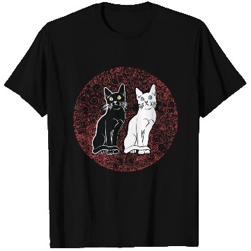 Discover Back & white cat's T Shirts