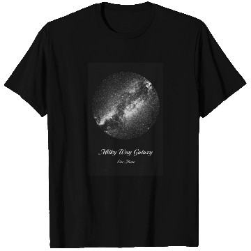 Discover Milky Way galaxy. Our home. Dark theme. T Shirts