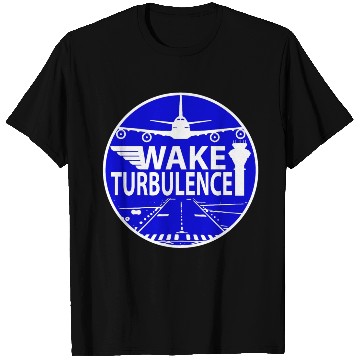 Discover Wake Turbulence Circle Logo T Shirts