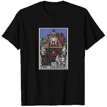 Discover Santa Claus in The Chariot Tarot Card T Shirts