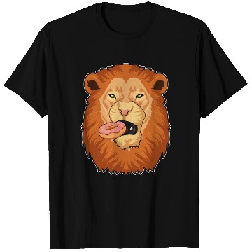 Discover Lion With Donut T Shirts