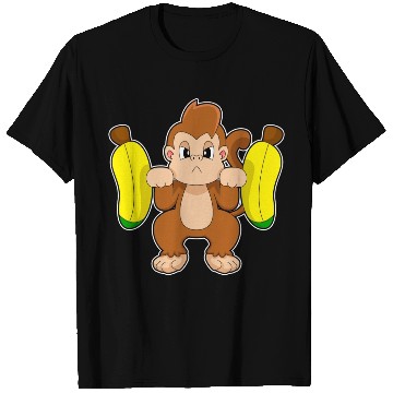 Discover Monkey Banana Dumbbell T Shirts