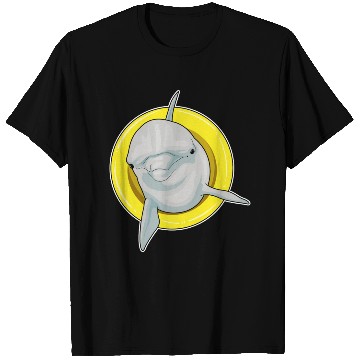 Discover Dolphin Swimming Lifebuoy T Shirts