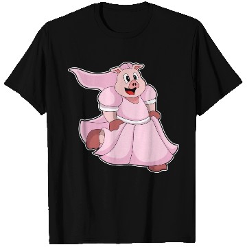 Discover Pig As Bride With Wedding Dress T Shirts