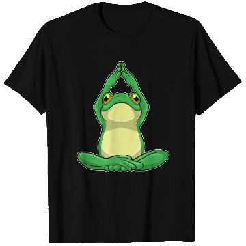 Discover Frog At Yoga In Cross Legged T Shirts