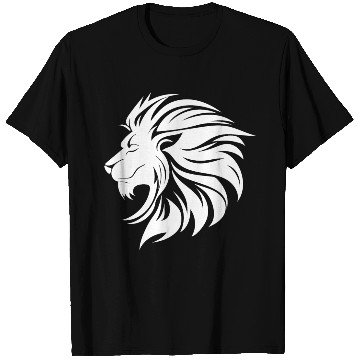 Discover Mighty Lion Head Mane Cool Tattoo Style T Shirts