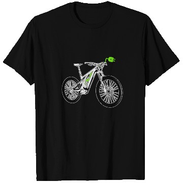 Discover Cycling Cyclist E Bike T Shirts