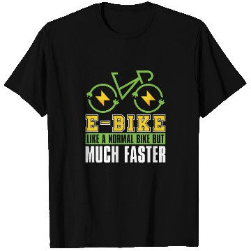 Discover Cycling Cyclist E Bike T Shirts