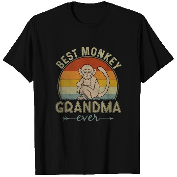 Discover Best Monkey Grandma Ever Funny Mothers Day T Shirts