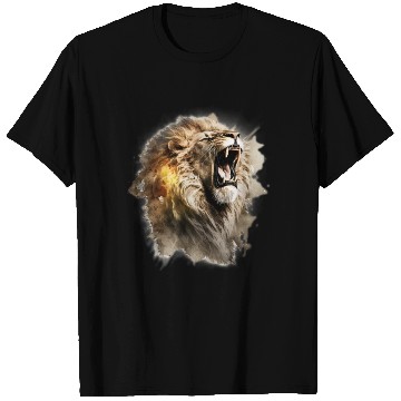 Discover lion head roaring T Shirts