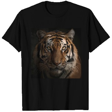Discover Roaring Majesty: A Stunning Tiger Portrait T Shirts