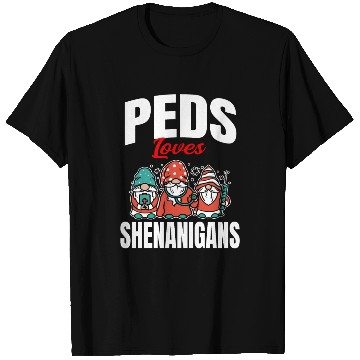 Discover Funny PEDS Love Shenanigans St. Patricks Day Gnome T Shirts