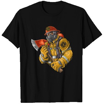 Discover Fire Fighter With Axe T Shirts