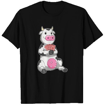 Discover Cow At Poker With Poker Cards T Shirts