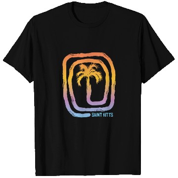 Discover Cool Saint Kitts Palm Tree Souvenir Vacation T Shirts