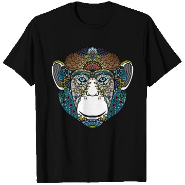 Discover Hipster Monkey Colorful T Shirts