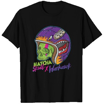 Discover Green Skull Shark Helmet T Shirts