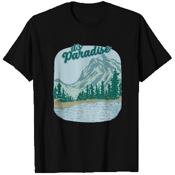 Discover Mountain Landscape Paradise T Shirts