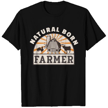 Discover Natural Born Farmer Funny Farmer T Shirts
