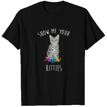 Discover Show Me Your Kitties Flower Cat Lovers Mothers Day T Shirts