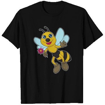 Discover Bee With Flower T Shirts