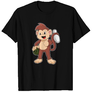 Discover Monkey At Bowling With Bowling Ball T Shirts