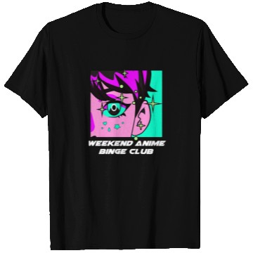 Discover Weekend Anime Binge Club Kawaii Japanese Cute Japa T Shirts