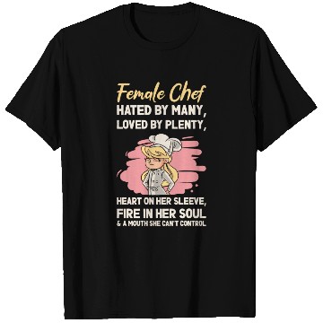 Discover Female Chef Cooking Meals Food Lover T Shirts