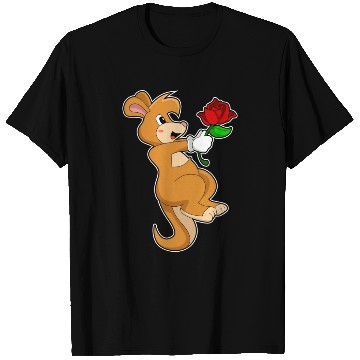 Discover Kangaroo With Flower T Shirts