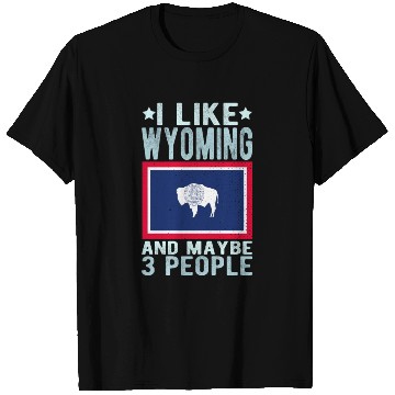 Discover Wyoming Flag US State T Shirts