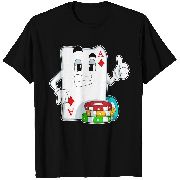 Discover Poker Card With Poker Chips T Shirts