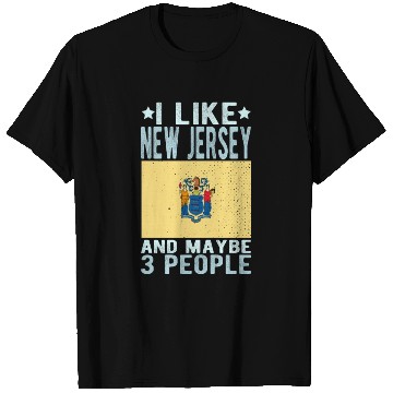Discover New Jersey Flag US State T Shirts