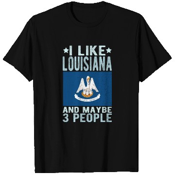 Discover Louisiana Flag US State T Shirts