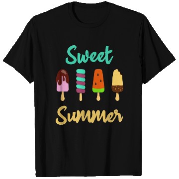 Discover Sweet Summer Summer Popsicles Ice Cream Cool T Shirts