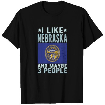 Discover Nebraska Flag US State T Shirts
