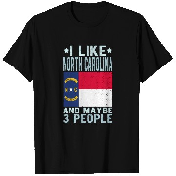 Discover North Carolina Flag US State T Shirts