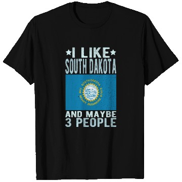 Discover South Dakota Flag US State T Shirts