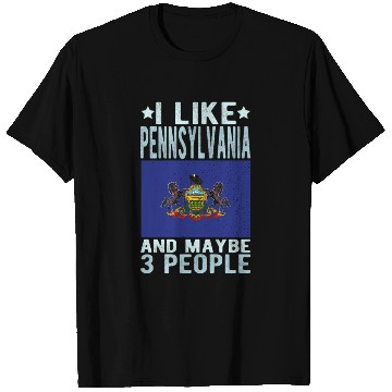 Discover Pennsylvania Flag US State T Shirts