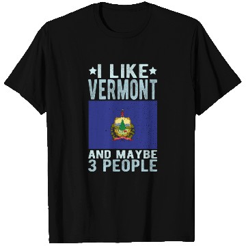 Discover Vermont Flag US State T Shirts