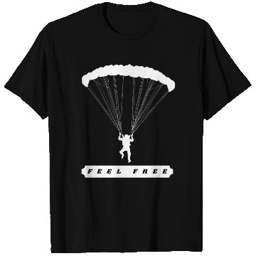 Discover Feel free parachute, Cross Country Pilots T Shirts