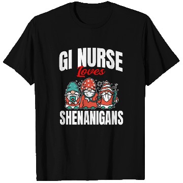 Discover Funny Gi Nurse Loves Shenanigans Irish St. T Shirts