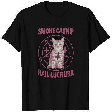 Discover Smoke Catnip Hail Lucifurr T Shirts