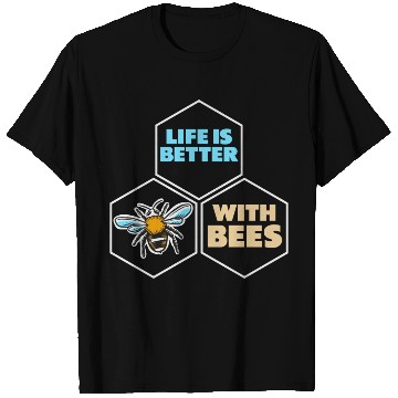 Discover Beekeeper Bees Insects Flowers Bee Lover Plants T Shirts