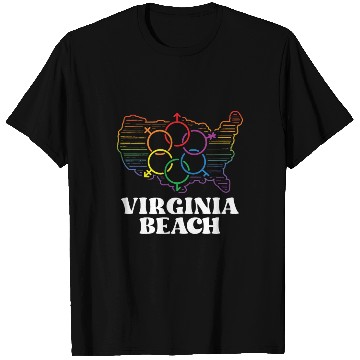 Discover Virginia Beach Pride Flag Pride Month LGBTQ Flag T Shirts