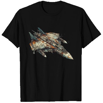 Discover Sci fi FIghter jet T Shirts