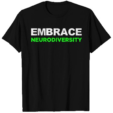 Discover Neurodiversity Embrace ADHD Autism ASD Rainbow T Shirts