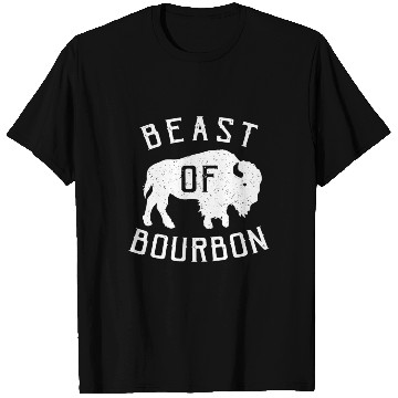 Discover Beast of Bourbon Drinking Whiskey design Bison Buf T Shirts