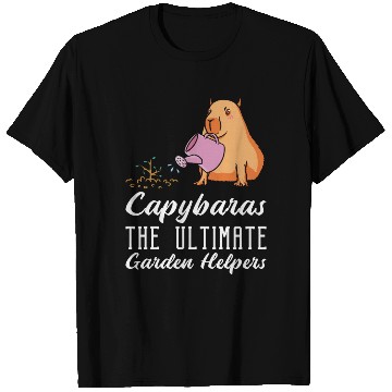 Discover Gardening Capybara Garden Planting Gardener T Shirts